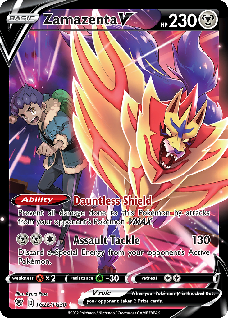 Astral Radiance Trainer Gallery Zamazenta V #TG22/30